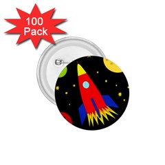 Spaceship 1 75  Buttons (100 Pack)  by Valentinaart