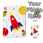 Transparent spaceship Playing Cards 54 Designs  Front - HeartK