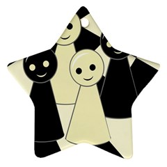 Chess Pieces Star Ornament (two Sides)  by Valentinaart