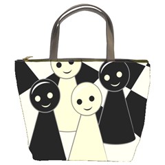 Chess Pieces Bucket Bags by Valentinaart