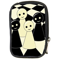 Chess Pieces Compact Camera Cases by Valentinaart