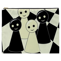 Chess Pieces Cosmetic Bag (xxxl)  by Valentinaart