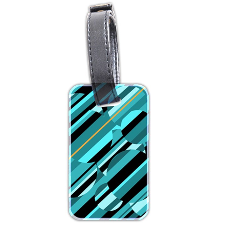 Blue abstraction Luggage Tags (Two Sides)