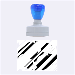 Blue Abstraction Rubber Oval Stamps