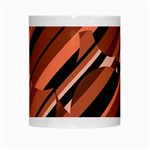 Orange pattern White Mugs Center