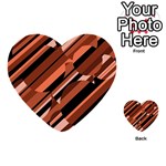 Orange pattern Multi-purpose Cards (Heart)  Front 34