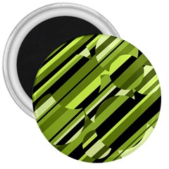 Green Pattern 3  Magnets by Valentinaart