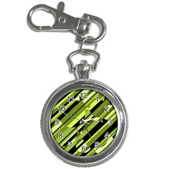 Green Pattern Key Chain Watches by Valentinaart