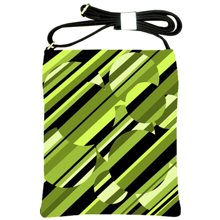Green pattern Shoulder Sling Bags