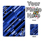 Blue pattern Playing Cards 54 Designs  Front - Spade2