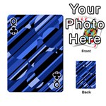 Blue pattern Playing Cards 54 Designs  Front - ClubQ