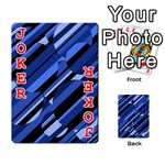 Blue pattern Playing Cards 54 Designs  Front - Joker2