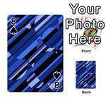 Blue pattern Playing Cards 54 Designs  Front - Spade8