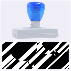 Blue Pattern Rubber Address Stamps (xl)