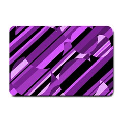 Purple Pattern Small Doormat  by Valentinaart