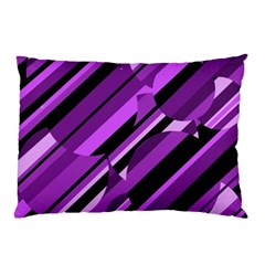 Purple Pattern Pillow Case (two Sides) by Valentinaart