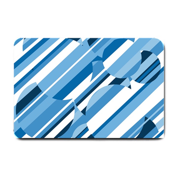 Blue pattern Small Doormat 