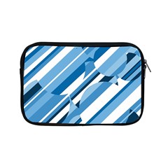 Blue Pattern Apple Ipad Mini Zipper Cases by Valentinaart