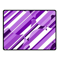 Purple Pattern Fleece Blanket (small) by Valentinaart