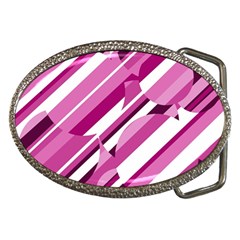 Magenta Pattern Belt Buckles by Valentinaart