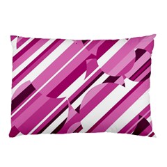 Magenta Pattern Pillow Case by Valentinaart