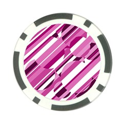 Magenta Pattern Poker Chip Card Guards (10 Pack)  by Valentinaart