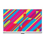 Colorful summer pattern Business Card Holders Front