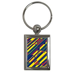 Colorful Pattern Key Chains (rectangle)  by Valentinaart