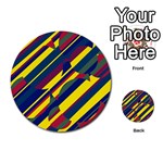 Colorful pattern Multi-purpose Cards (Round)  Back 12