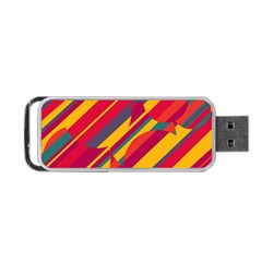 Colorful Hot Pattern Portable Usb Flash (two Sides) by Valentinaart