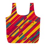 Colorful hot pattern Full Print Recycle Bags (L)  Back