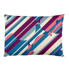 Blue And Pink Pattern Pillow Case (two Sides) by Valentinaart