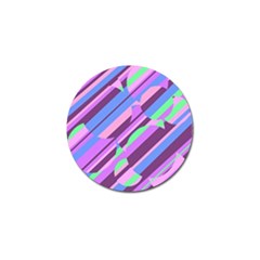 Pink, Purple And Green Pattern Golf Ball Marker (4 Pack) by Valentinaart