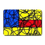 Yellow abstract pattern Small Doormat  24 x16  Door Mat