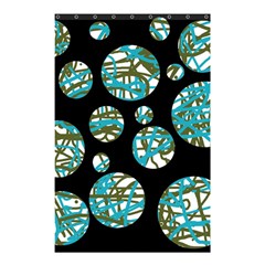 Decorative Blue Abstract Design Shower Curtain 48  X 72  (small)  by Valentinaart