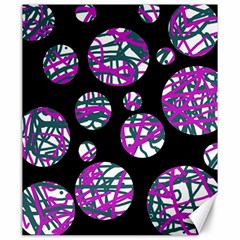Purple Decorative Design Canvas 20  X 24   by Valentinaart