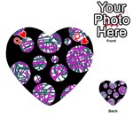 Purple decorative design Playing Cards 54 (Heart)  Front - HeartQ