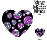Purple decorative design Playing Cards 54 (Heart)  Back