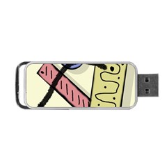 Decorative Abstraction Portable Usb Flash (two Sides) by Valentinaart