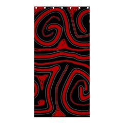 Red And Black Abstraction Shower Curtain 36  X 72  (stall)  by Valentinaart