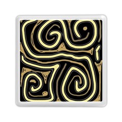 Brown Elegant Abstraction Memory Card Reader (square)  by Valentinaart