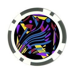 Decorative Abstract Design Poker Chip Card Guards by Valentinaart