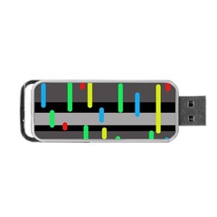 Colorful Pattern Portable Usb Flash (two Sides) by Valentinaart