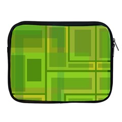 Green Pattern Apple Ipad 2/3/4 Zipper Cases by Valentinaart