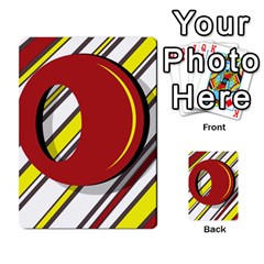 Red And Yellow Design Multi-purpose Cards (rectangle)  by Valentinaart