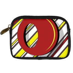 Red And Yellow Design Digital Camera Cases by Valentinaart