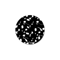 Black And White Pattern Golf Ball Marker by Valentinaart