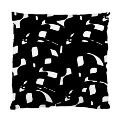 Black And White Pattern Standard Cushion Case (one Side) by Valentinaart