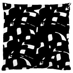 Black And White Pattern Standard Flano Cushion Case (two Sides)