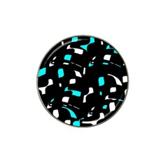 Blue, Black And White Pattern Hat Clip Ball Marker (10 Pack) by Valentinaart